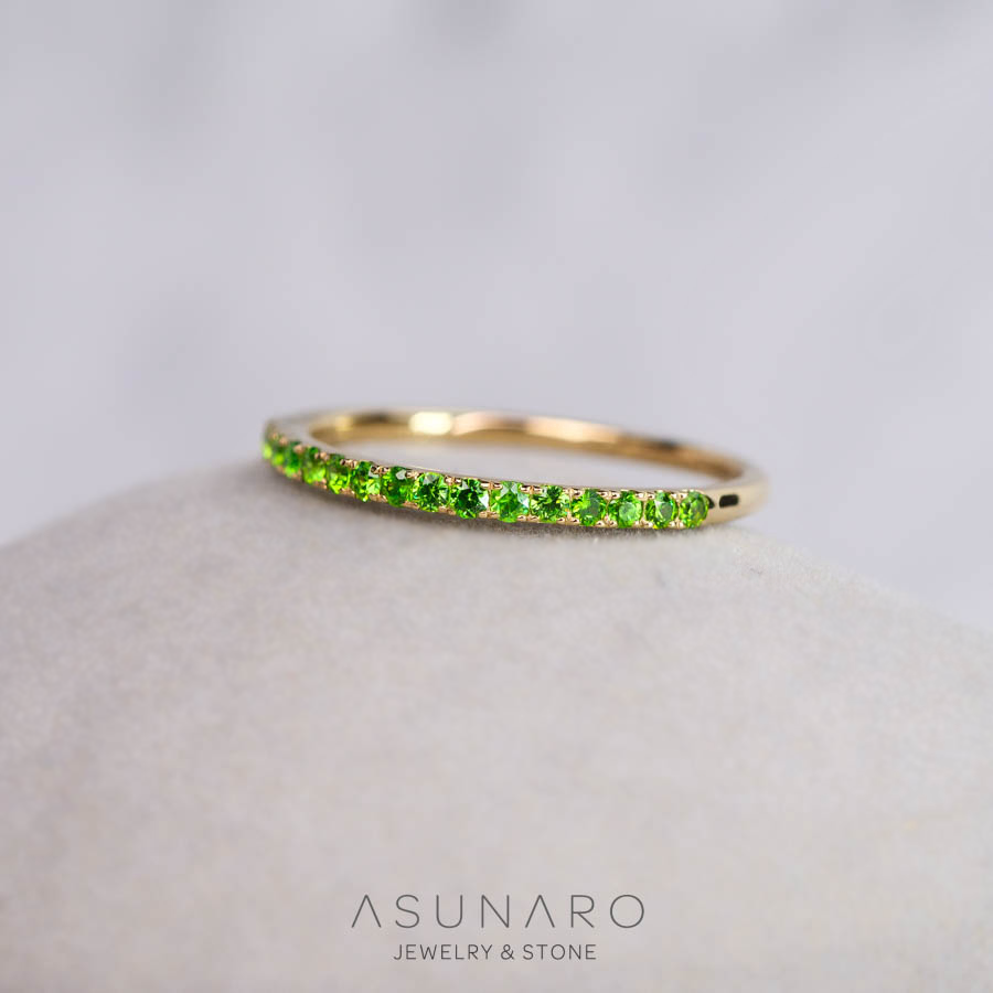 【お仕立て用】空枠番号：4960C　1.5mm用　リング枠　ハーフエタニティ【オーダージュエリー用】hpv