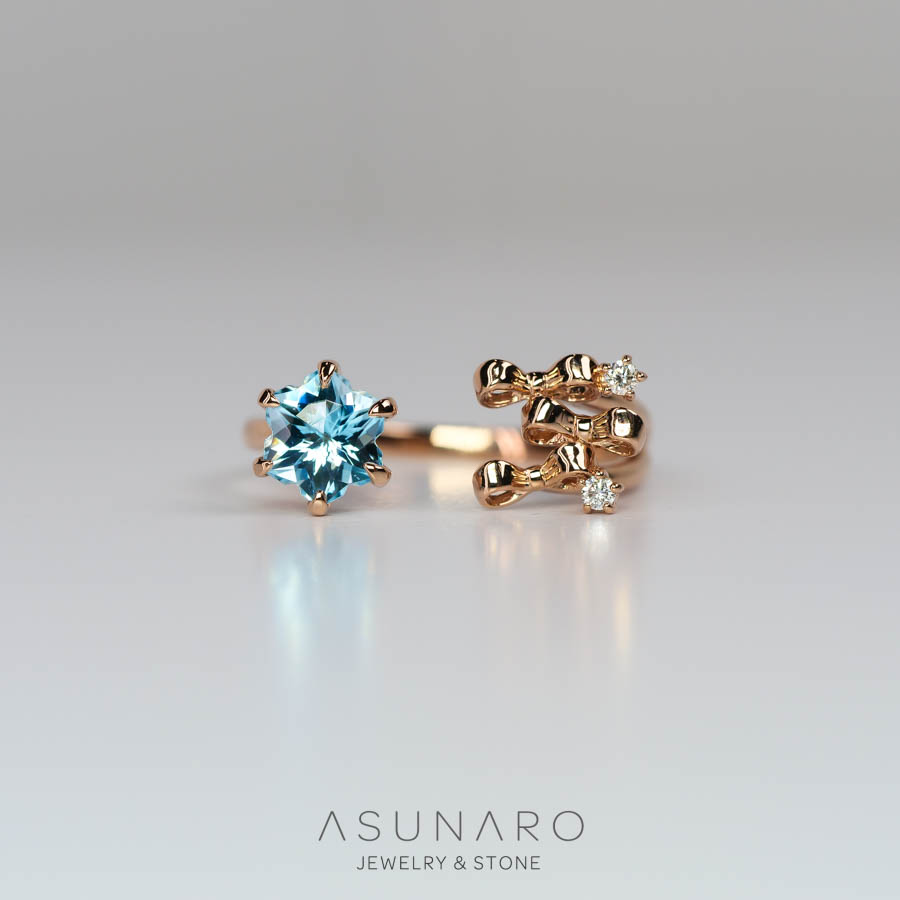 【お仕立て用】空枠番号：S262A　リング枠　フォークリング【オーダージュエリー用】hpv