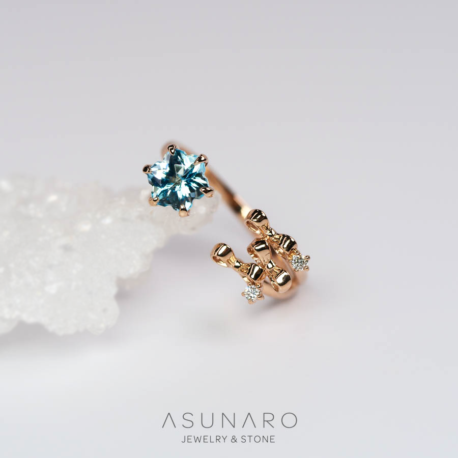 【お仕立て用】空枠番号：S262A　リング枠　フォークリング【オーダージュエリー用】hpv