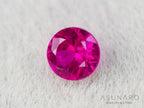 ピジョンブラッドルビー　ラウンドカット　 タイ産　0.11ct　鑑別書付【251001-3062】