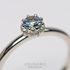 【お仕立て用】空枠番号：5440I　リング枠　ティアラ【オーダージュエリー用】