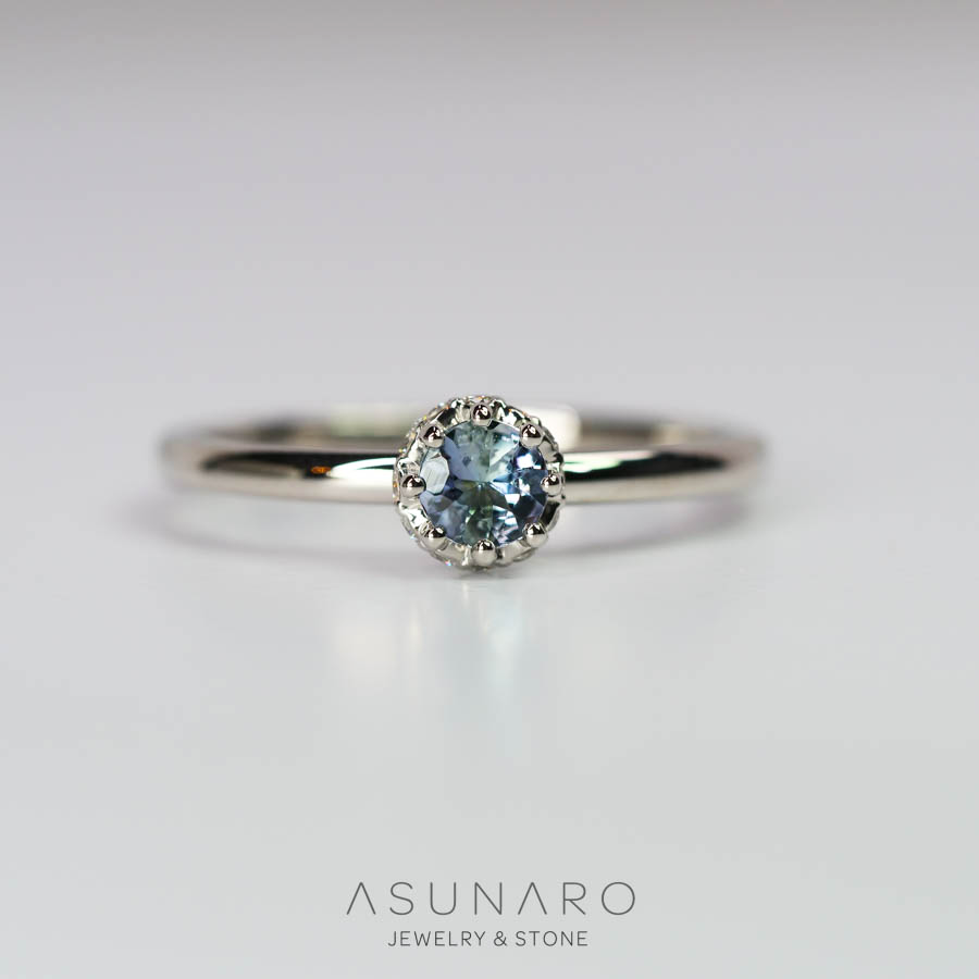 【お仕立て用】空枠番号：5440I　リング枠　ティアラ【オーダージュエリー用】