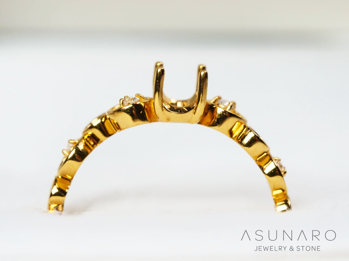 【お仕立て用】空枠番号：6221C　リング枠【オーダージュエリー用】)