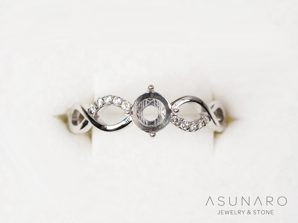 【お仕立て用】空枠番号：5083C　リング枠【オーダージュエリー用】