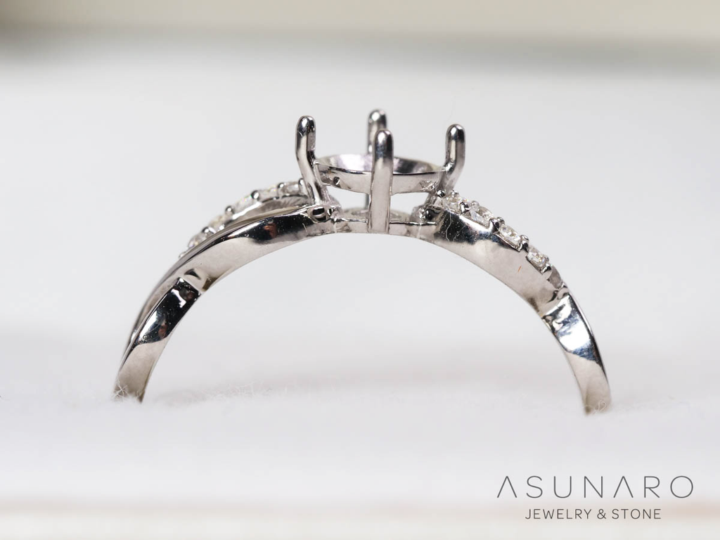 【お仕立て用】空枠番号：5083C　リング枠【オーダージュエリー用】