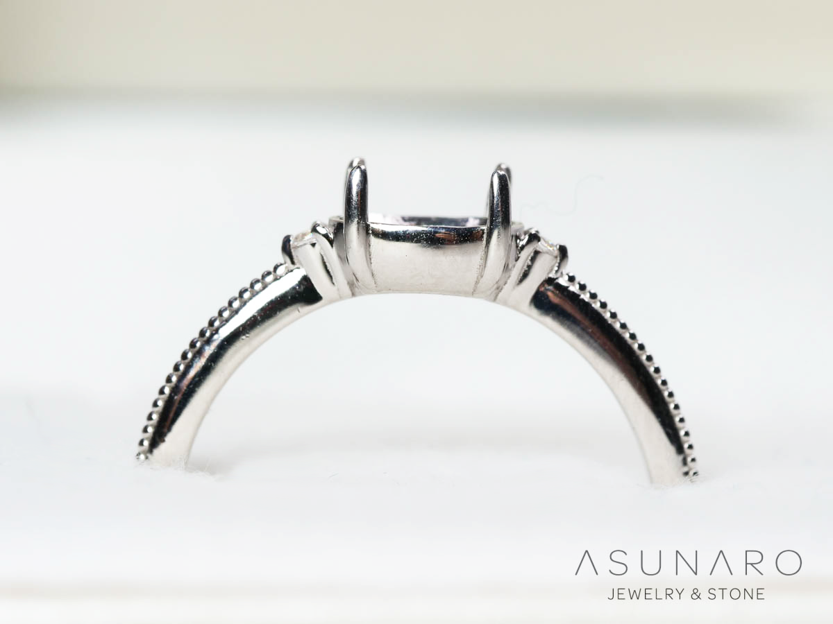 【お仕立て用】空枠番号：6140C　リング枠【オーダージュエリー用】