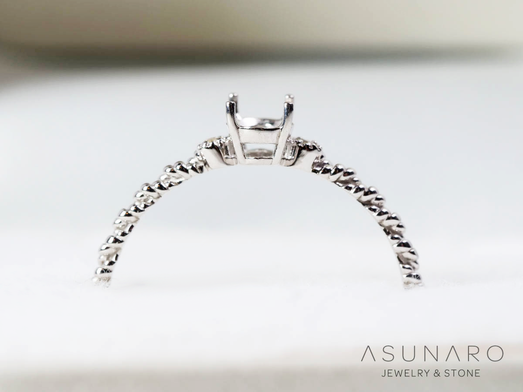 【お仕立て用】空枠番号：5961C　リング枠【オーダージュエリー用】