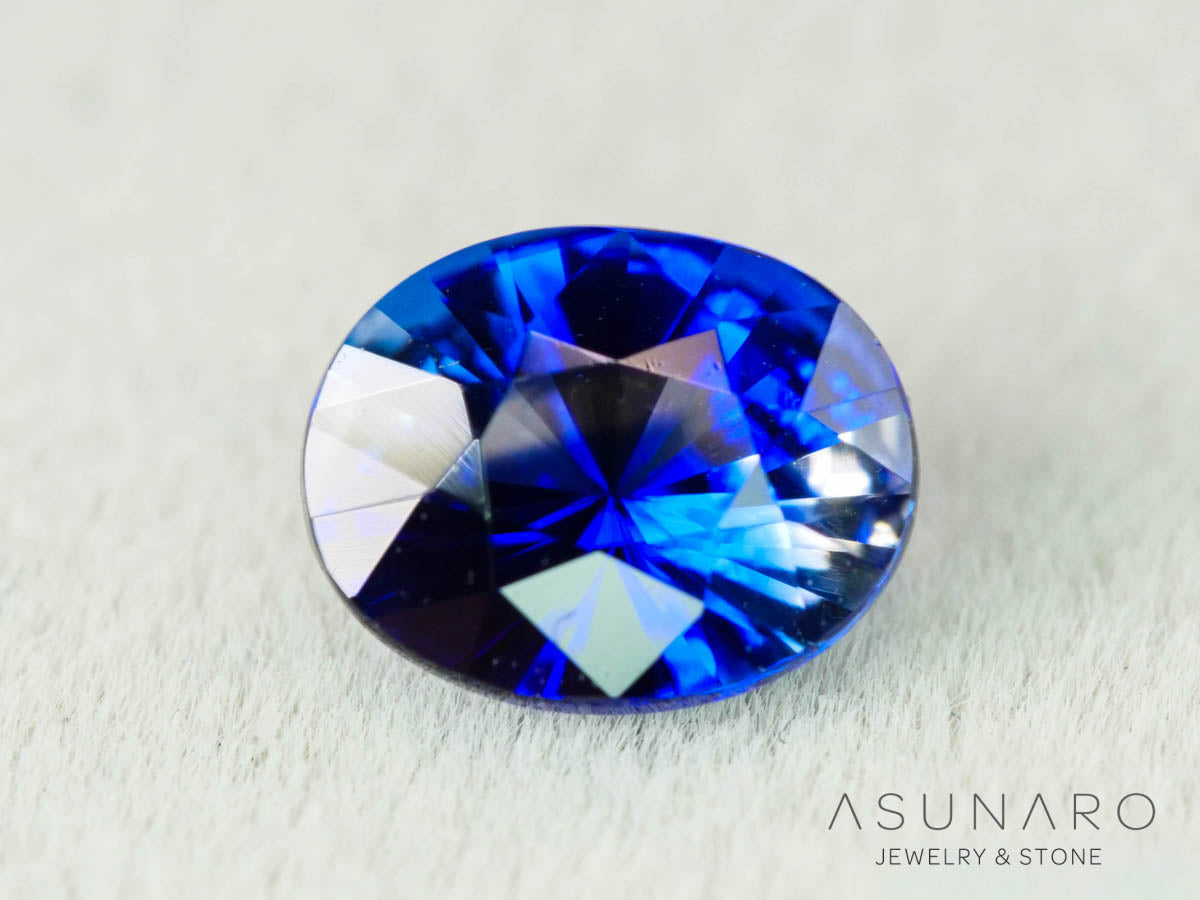 バイカラーサファイア  ロータスリリーカット（オーバル） スリランカ産　0.75ct【260130-3179】