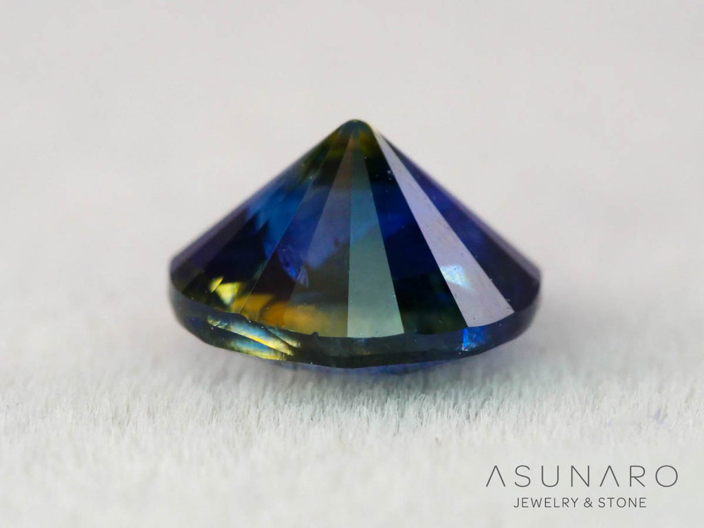 バイカラーサファイア ロータスリリーカット（オーバル）　スリランカ産　0.70ct【260130-3181】