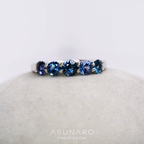 【お仕立て用】空枠番号：3184C　3.5～4mm用　リング枠　ハーフエタニティ【オーダージュエリー用】hpv