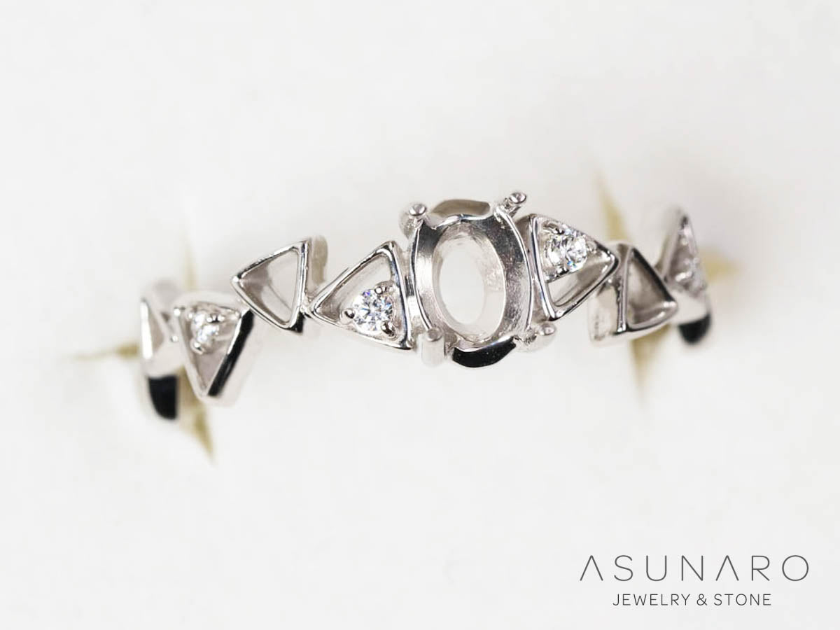 【お仕立て用】空枠番号：6210C　リング枠【オーダージュエリー用】)