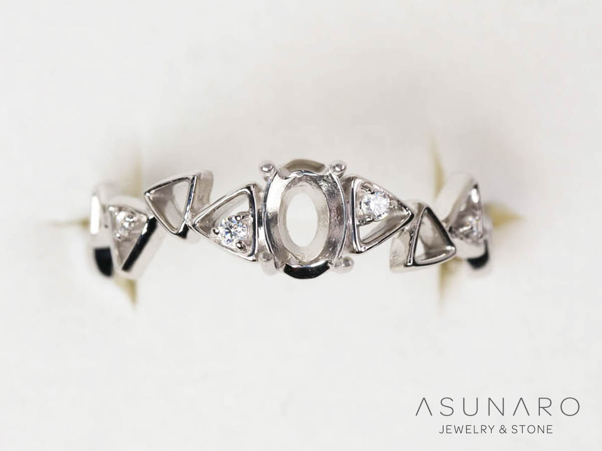 【お仕立て用】空枠番号：6210C　リング枠【オーダージュエリー用】)