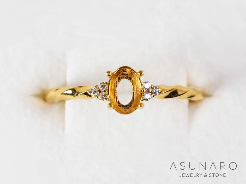 【お仕立て用】空枠番号：5067C　リング枠【オーダージュエリー用】