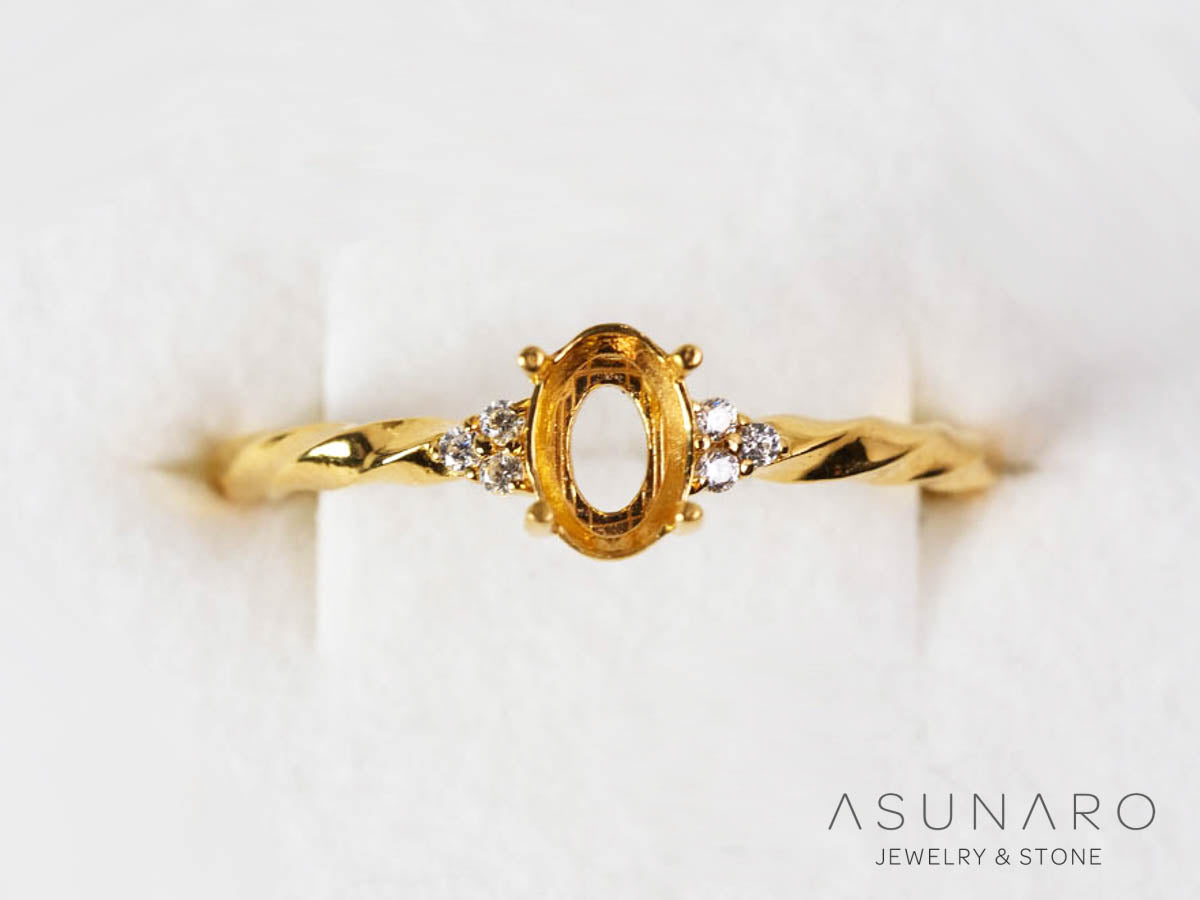 【お仕立て用】空枠番号：5067C　リング枠【オーダージュエリー用】