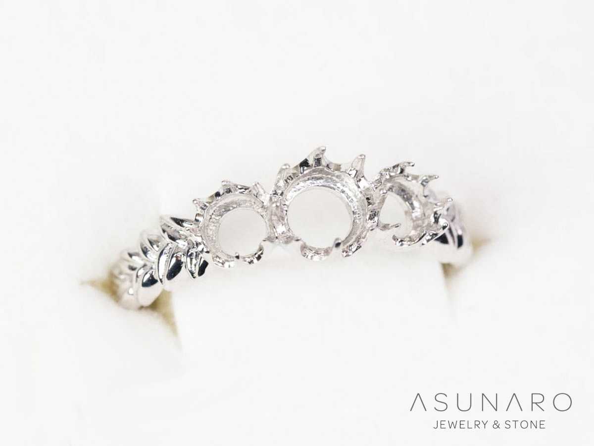 【お仕立て用】空枠番号：2087C　リング枠　ダイヤなし【オーダージュエリー用】