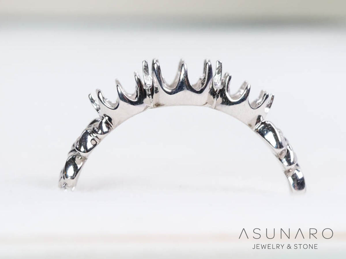 【お仕立て用】空枠番号：2087C　リング枠　ダイヤなし【オーダージュエリー用】