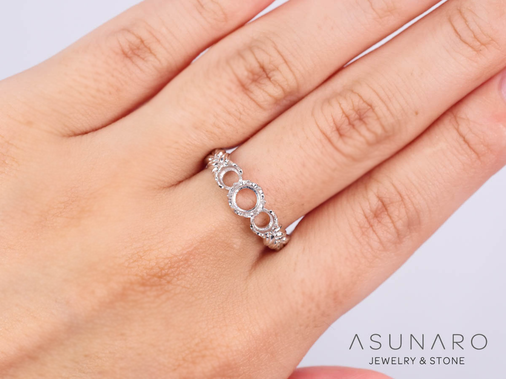 【お仕立て用】空枠番号：2087C　リング枠　ダイヤなし【オーダージュエリー用】