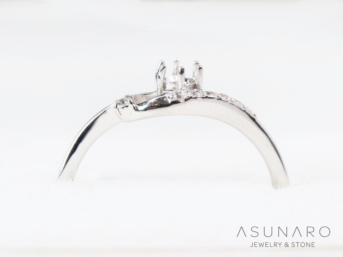 お仕立て用】空枠番号：6166C リング枠【オーダージュエリー用