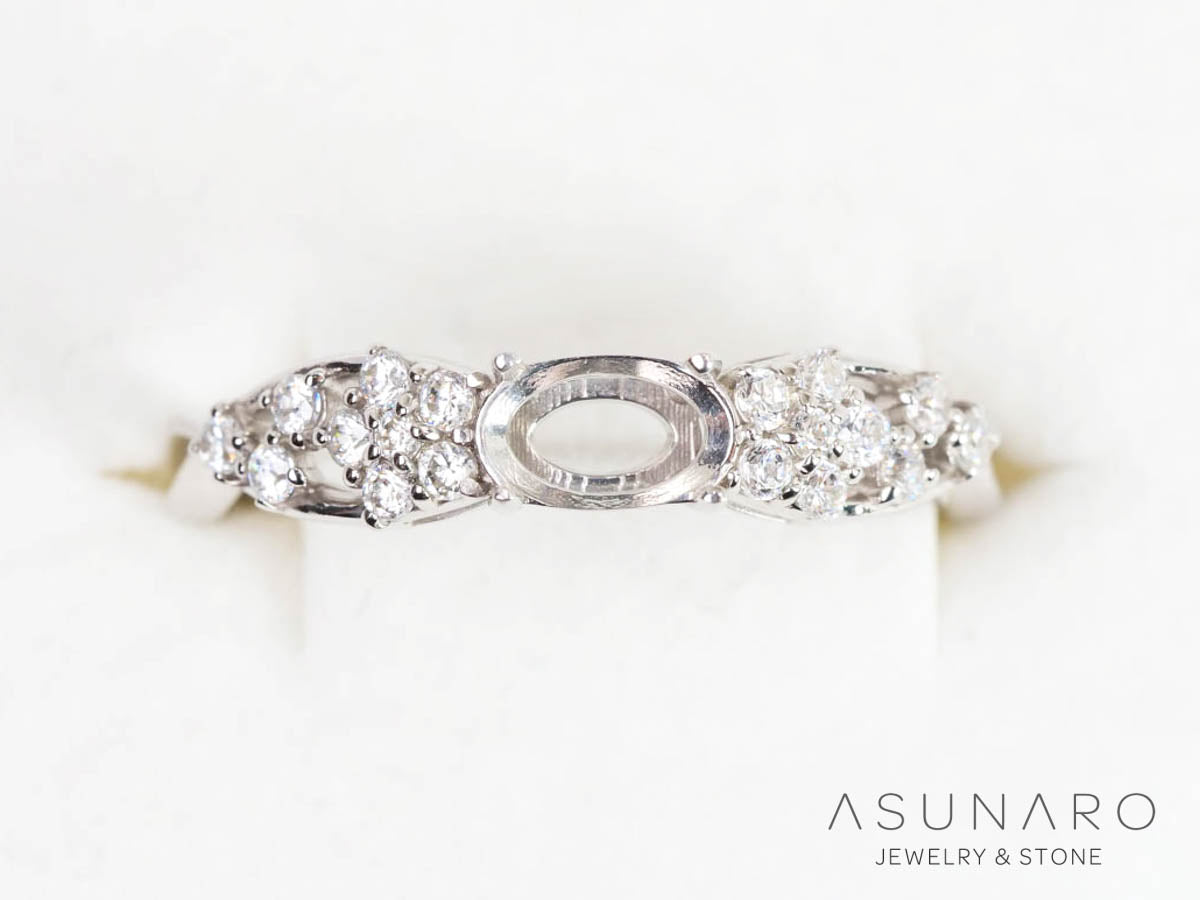 【お仕立て用】空枠番号：6189C　リング枠【オーダージュエリー用】