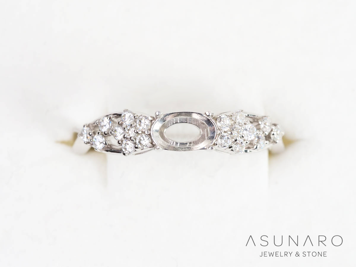 【お仕立て用】空枠番号：6189C　リング枠【オーダージュエリー用】