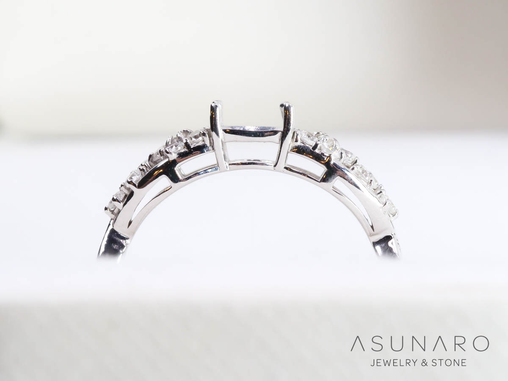 【お仕立て用】空枠番号：6189C　リング枠【オーダージュエリー用】