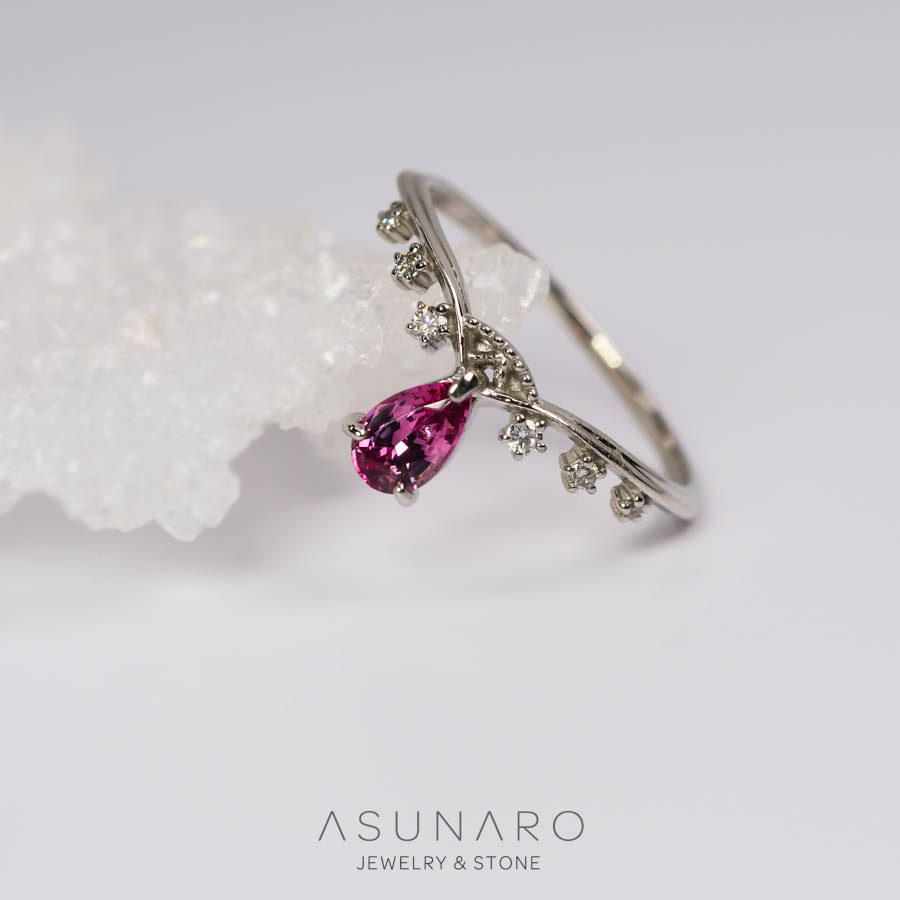 【お仕立て用】空枠番号：S38A　リング枠　V字枠　ティアラ【オーダージュエリー用】