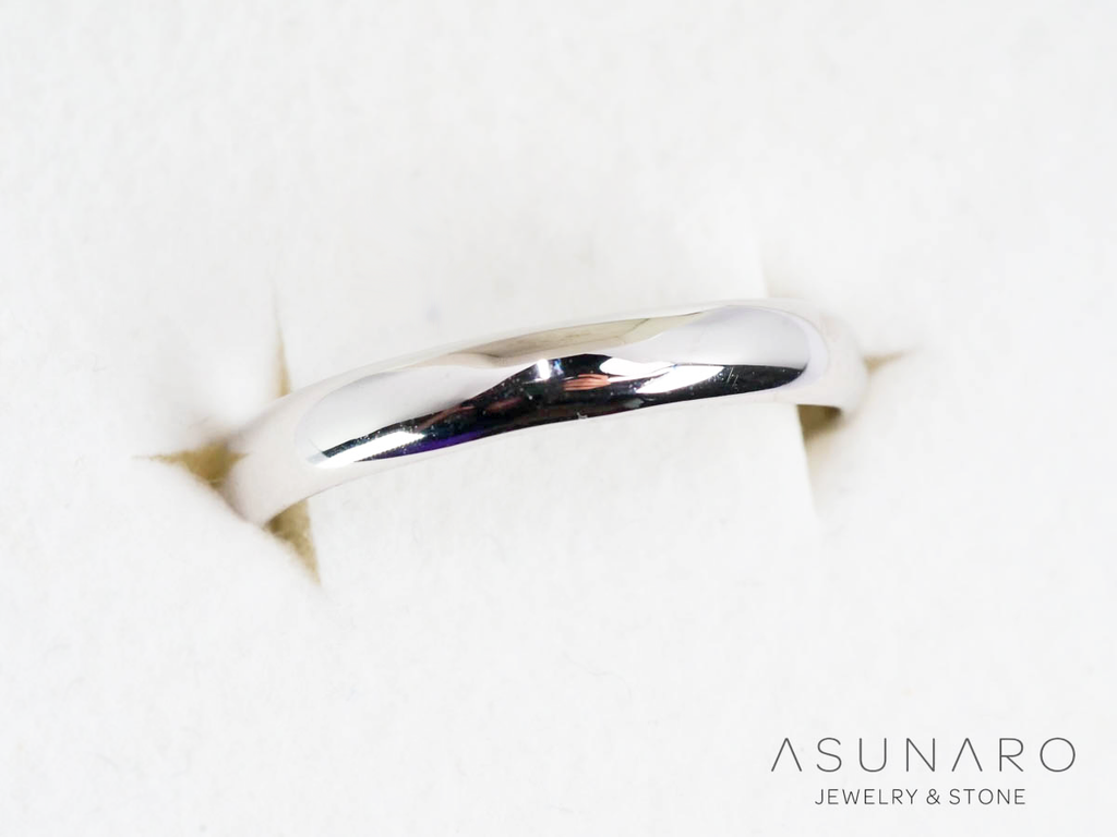 【お仕立て用】空枠番号：3950C-A　甲丸　約3mm幅　リング枠　ダイヤなし【オーダージュエリー用】