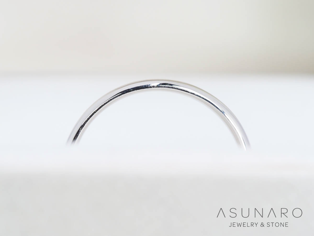 【お仕立て用】空枠番号：3950C-A　甲丸　約3mm幅　リング枠　ダイヤなし【オーダージュエリー用】