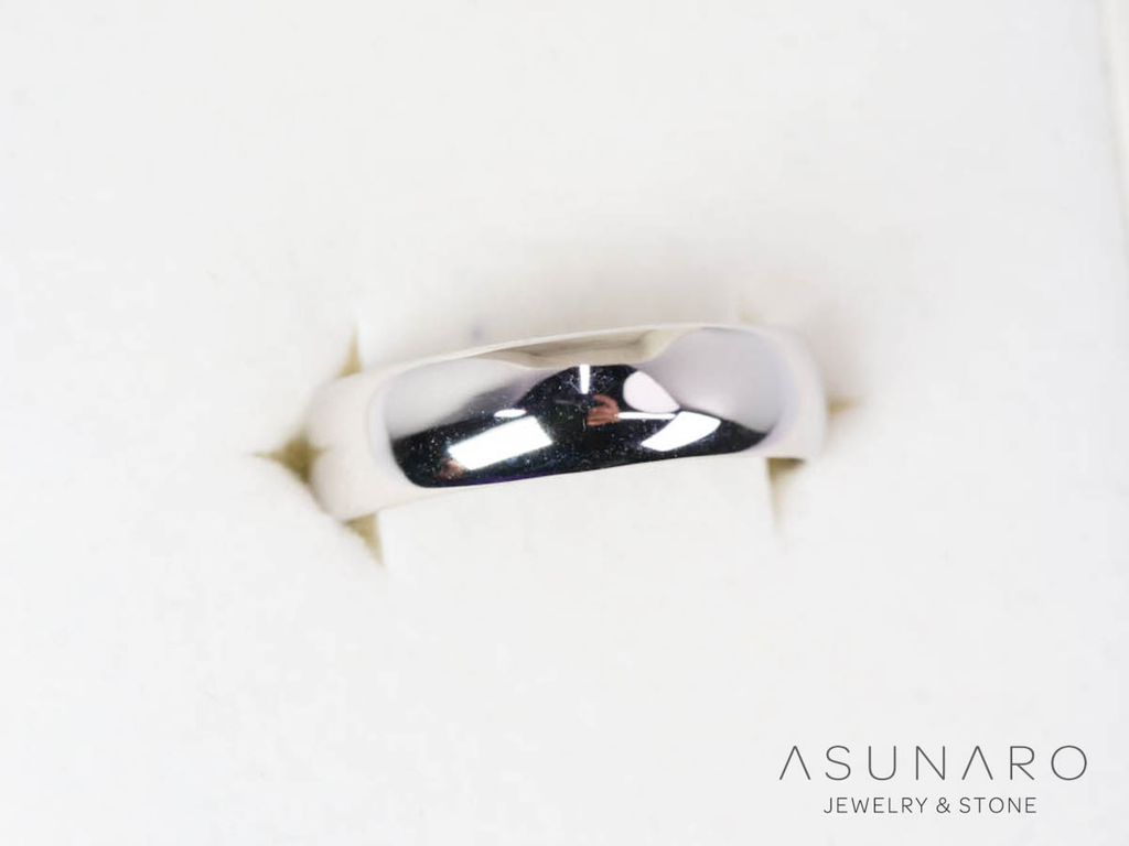 【お仕立て用】空枠番号：3950C-C　甲丸　約5mm幅　リング枠　ダイヤなし【オーダージュエリー用】