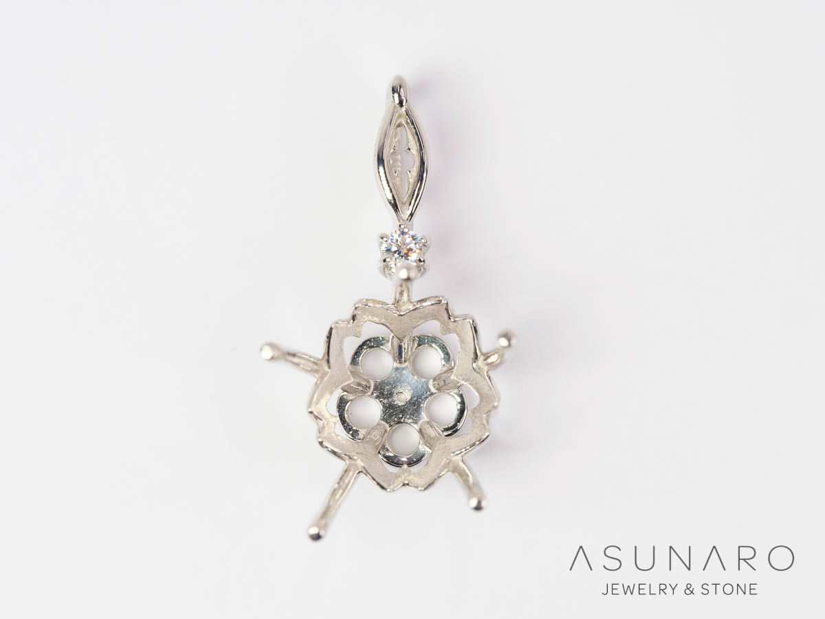 【お仕立て用】空枠番号：S311A　ペンダントトップ枠【オーダージュエリー用】