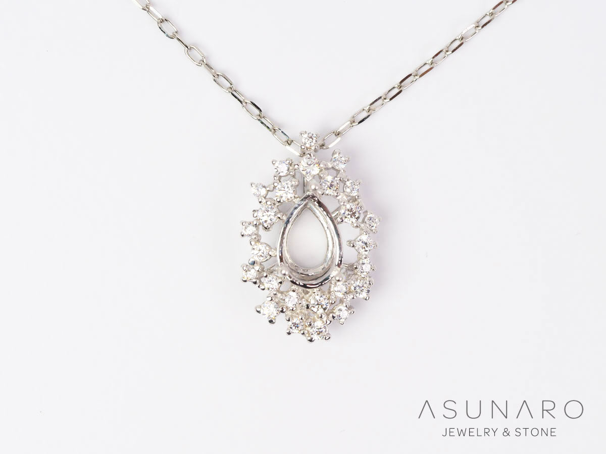 【お仕立て用】空枠番号：5427C　ペンダントトップ枠【オーダージュエリー用】