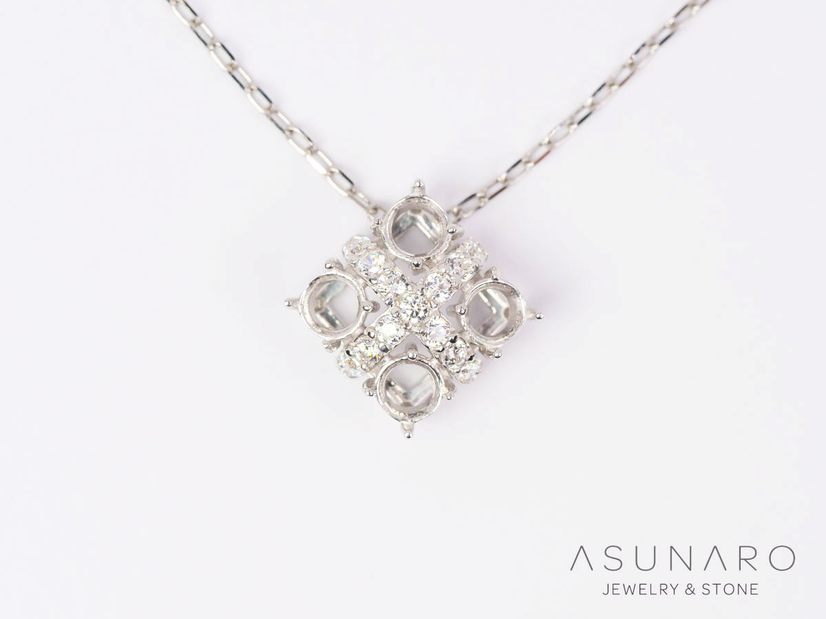 【お仕立て用】空枠番号：5847C　ペンダントトップ枠【オーダージュエリー用】