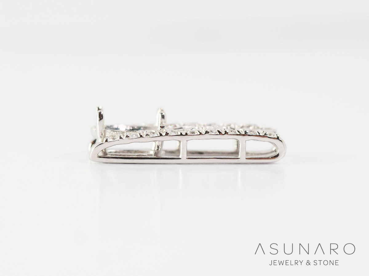 【お仕立て用】空枠番号：4732C　ペンダントトップ枠【オーダージュエリー用】