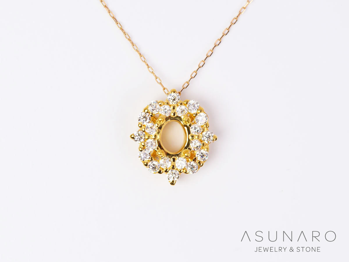 【お仕立て用】空枠番号：5073C　ペンダントトップ枠【オーダージュエリー用】