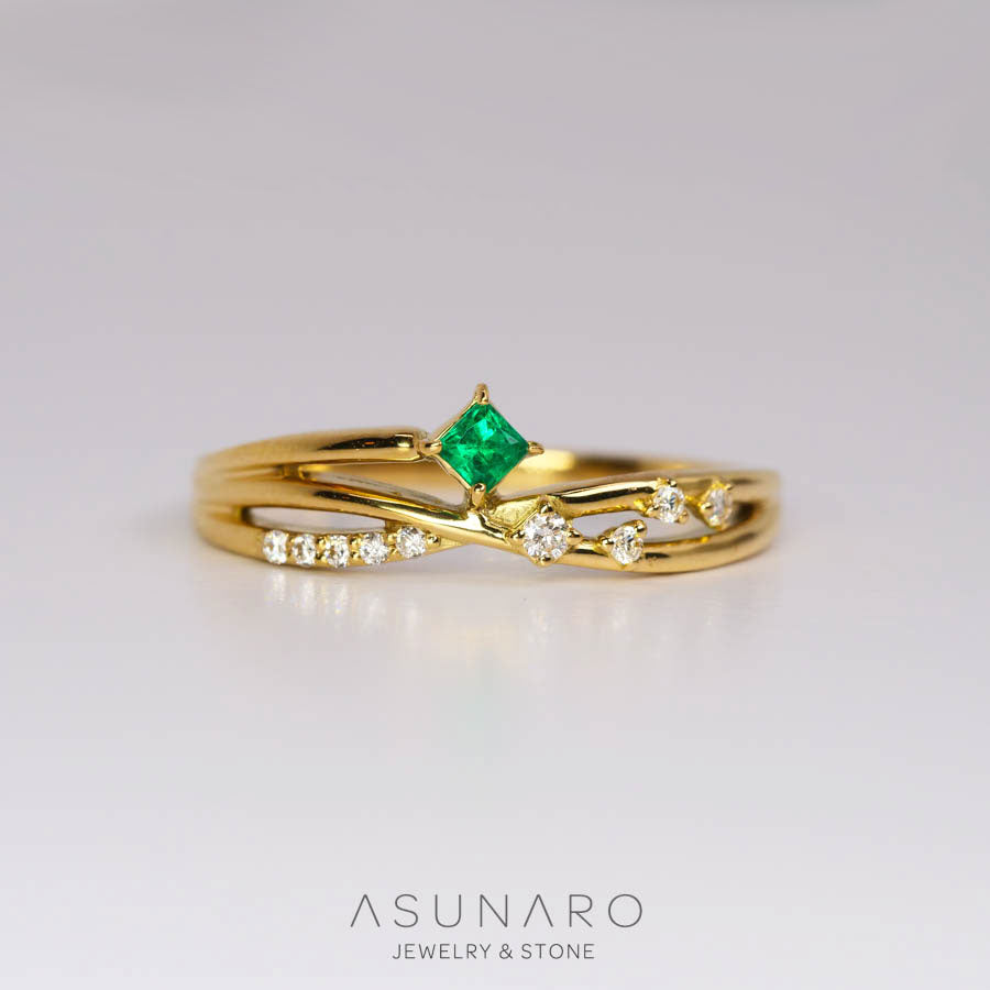 【お仕立て用】空枠番号：S91A　リング枠【オーダージュエリー用】