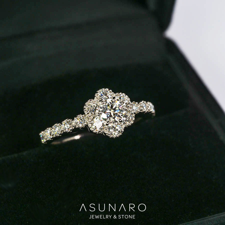 【お仕立て用】空枠番号：4447C　3mm用　リング枠　取り巻き【オーダージュエリー用】