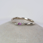 【お仕立て用】空枠番号：ASU-2　リング枠【オーダージュエリー用】