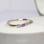 【お仕立て用】空枠番号：ASU-2　リング枠【オーダージュエリー用】