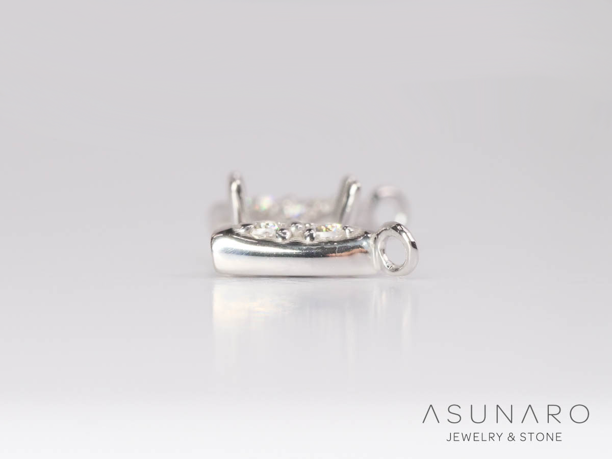 【お仕立て用】空枠番号：3071C　両吊りネックレス　ペンダントトップ枠【オーダージュエリー用】