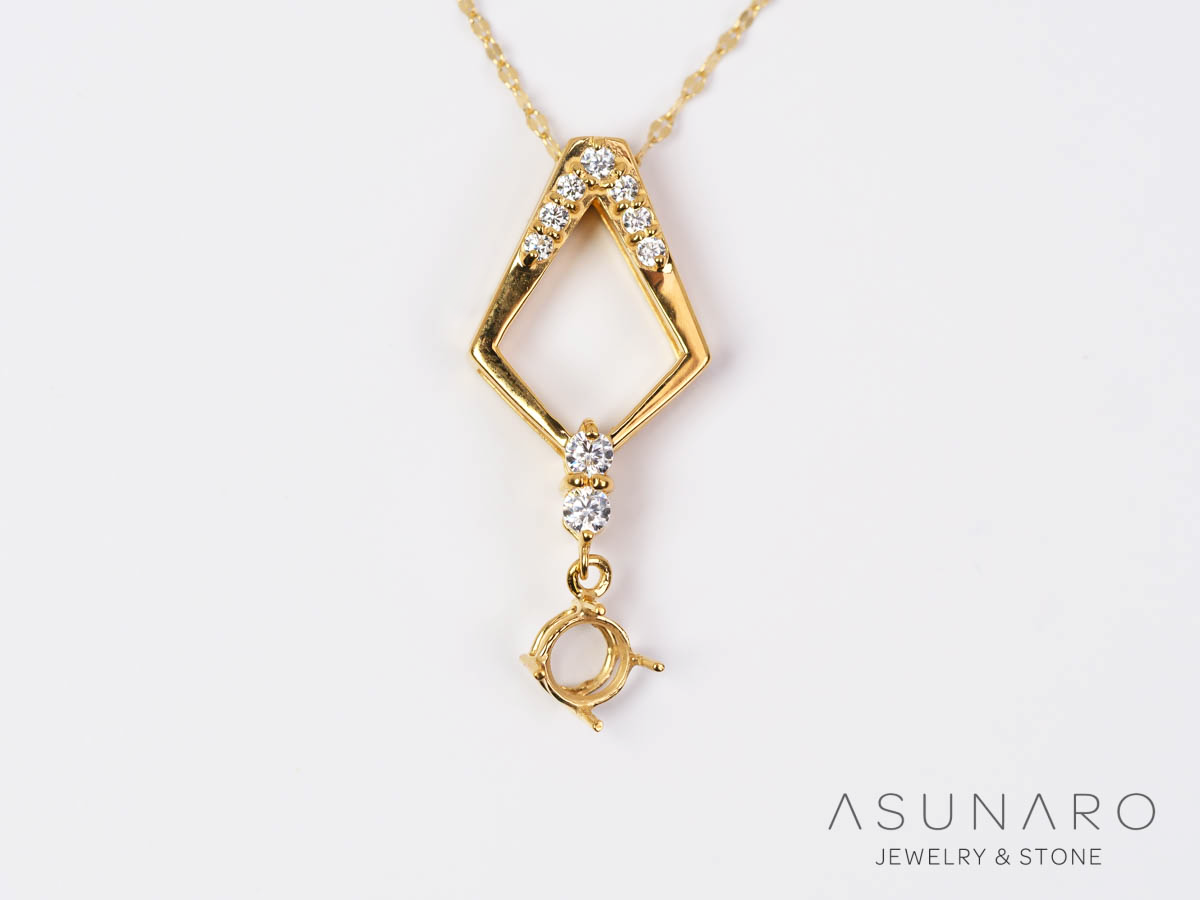 【お仕立て用】空枠番号：S323A　ペンダントトップ枠【オーダージュエリー用】