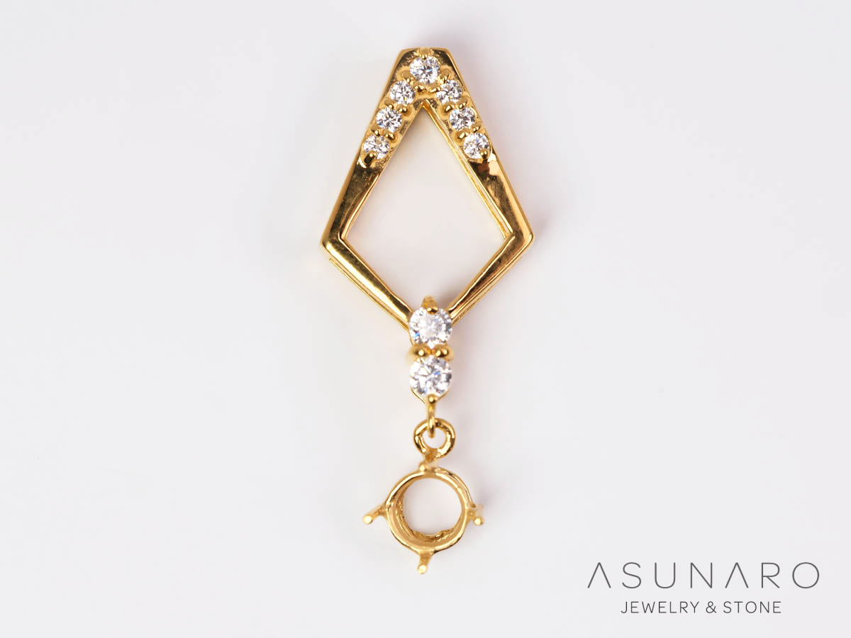 【お仕立て用】空枠番号：S323A　ペンダントトップ枠【オーダージュエリー用】