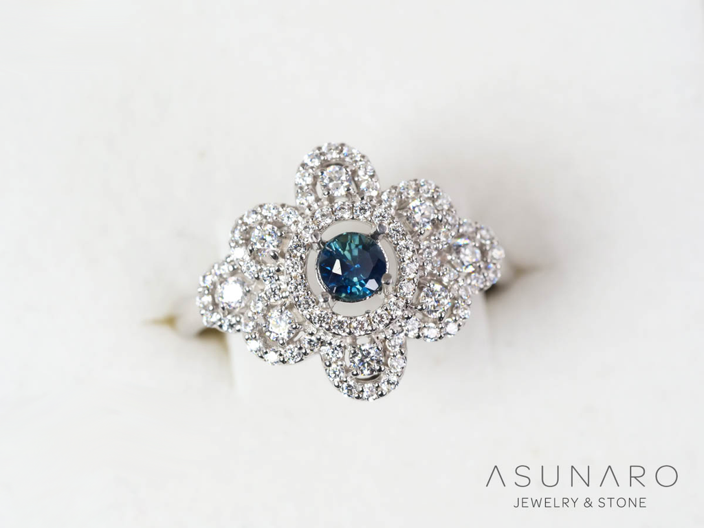 【お仕立て用】空枠番号：5986C　4.5mm用　リング枠　取り巻き【オーダージュエリー用】