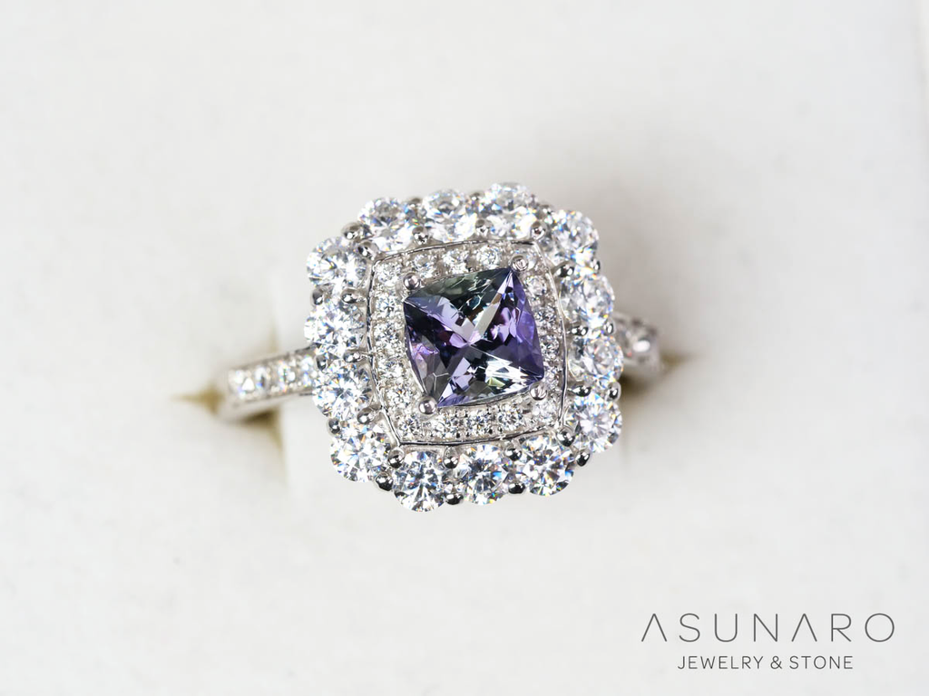 【お仕立て用】空枠番号：4752C　5.8mm用　リング枠　取り巻き【オーダージュエリー用】