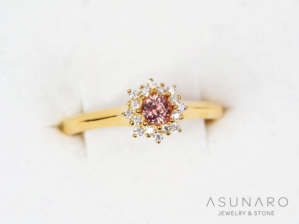 【お仕立て用】空枠番号：3159C　4mm用　リング枠　取り巻き【オーダージュエリー用】