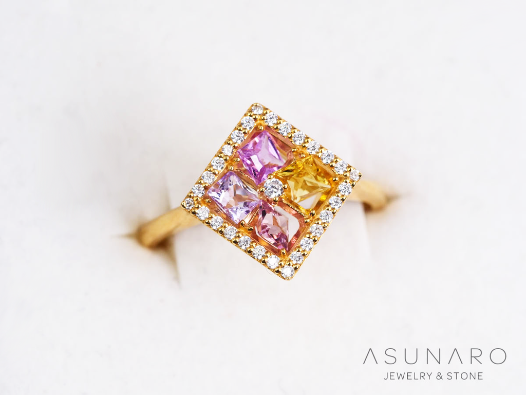 【お仕立て用】空枠番号：5905C　3.5mm用　リング枠　取り巻き【オーダージュエリー用】