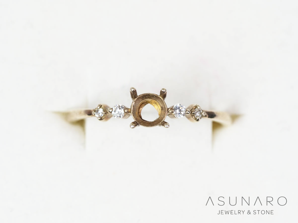 【お仕立て用】空枠番号：4339C　リング枠【オーダージュエリー用】