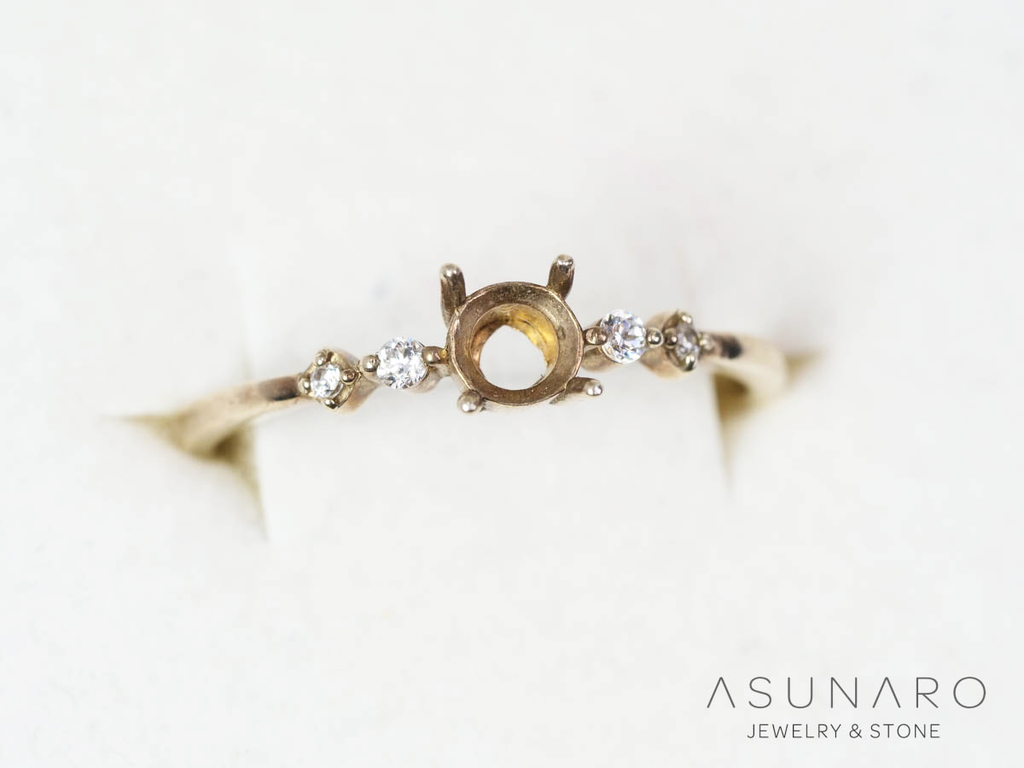 【お仕立て用】空枠番号：4339C　リング枠【オーダージュエリー用】