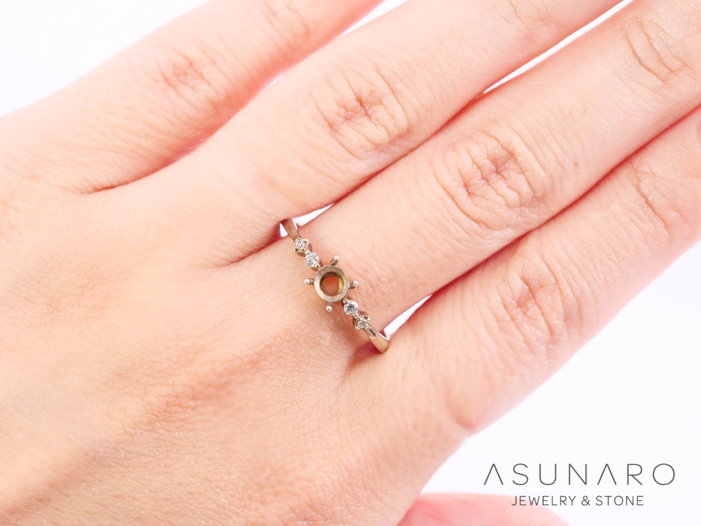 【お仕立て用】空枠番号：4339C　リング枠【オーダージュエリー用】