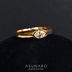 【お仕立て用】空枠番号：3477C　リング枠　ダイヤなし【オーダージュエリー用】