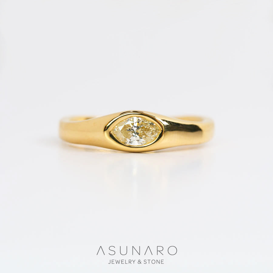 【お仕立て用】空枠番号：3477C　リング枠　ダイヤなし【オーダージュエリー用】